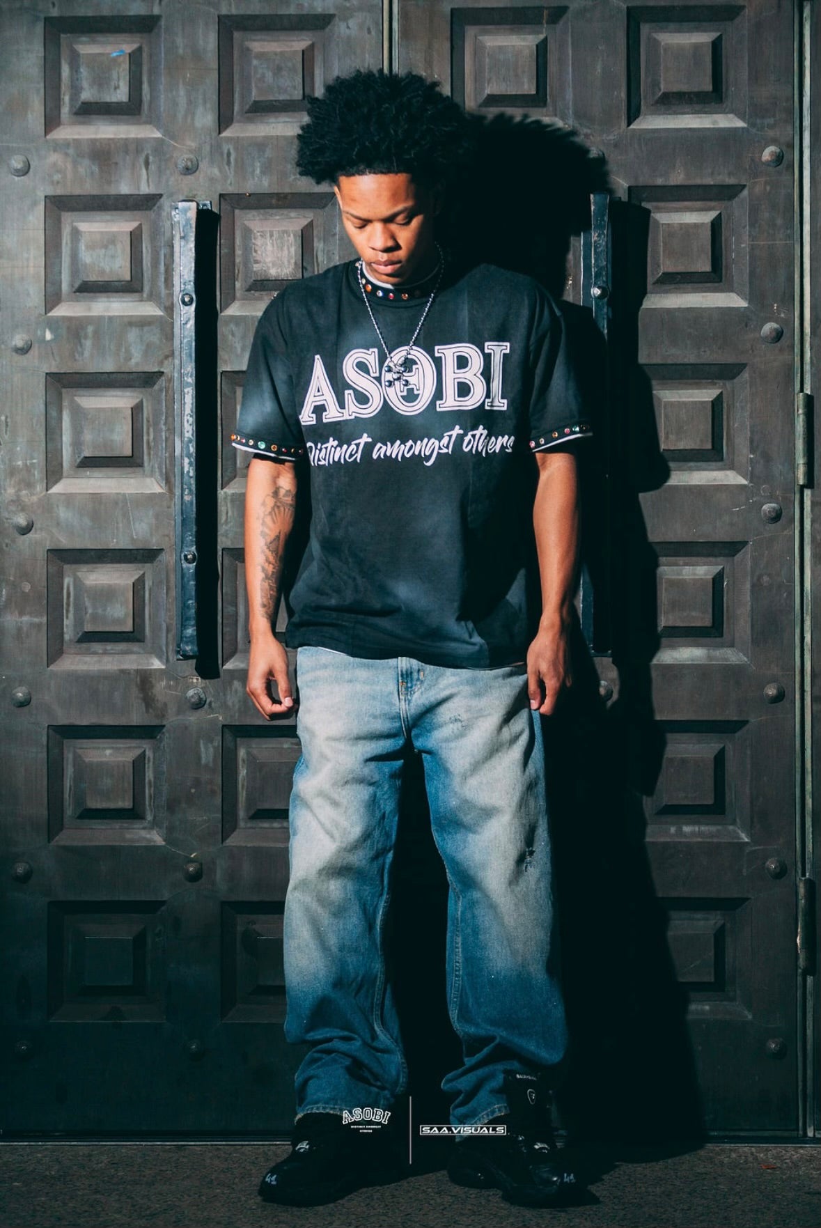 Asobi Reversible Rhinestone Shirt