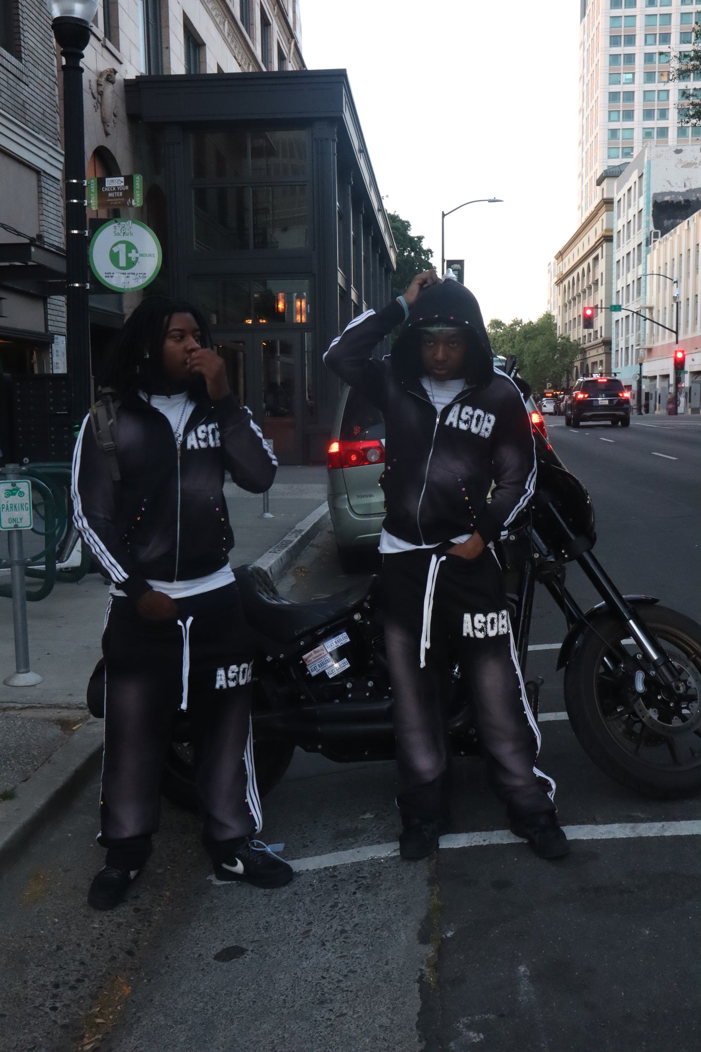 Asobi Rhinestone Sweatpants